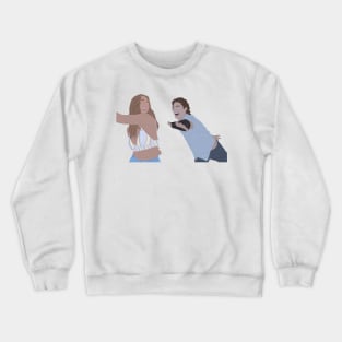 Madelyn Cline & Chase Stokes as Sarah Cameron & John B! Sticker Crewneck Sweatshirt